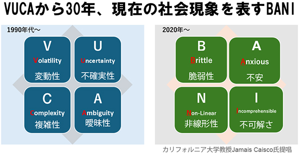 VUCAから30年、現在の社会現象を表すBANI